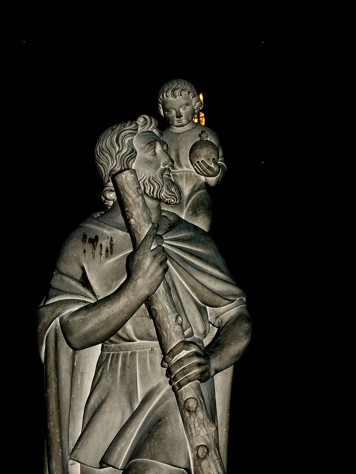 statuen, katedralen, Reims, Frankrike, Apostelen, engler