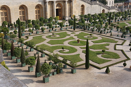 Paris, Paris, Fransa, Château de versailles, Versay Sarayı, Bahçe, ahşap