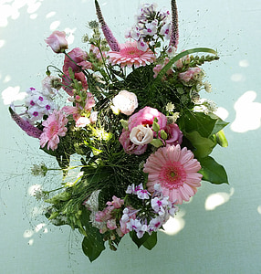 bouquet of flowers bouquet summer, thx, gerbera, bouquet, flowers, pink, gift