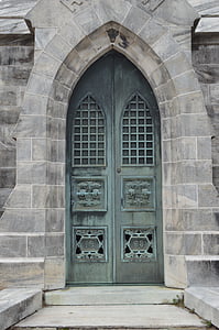 Mausoleo de, puerta, antiguo, Cementerio, edificio, arquitectura, histórico