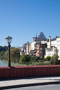 Wasserburg, Bridge, staden, slott, arkitektur, vatten, byggnad