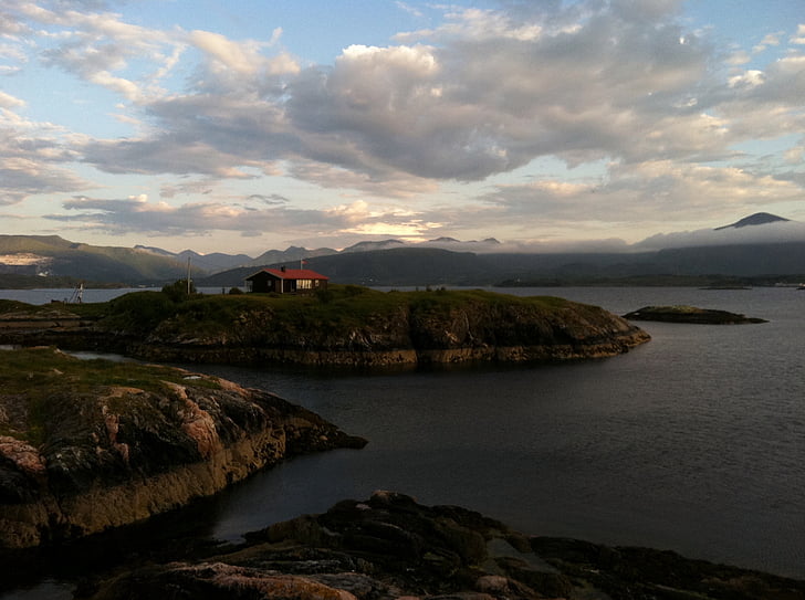 Норвегия, остров, изолирани, Скандинавия, живописен, Норвежки, живописна