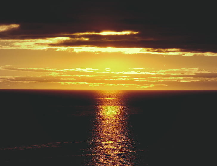 Beach, Dawn, Dusk, Horizon, Ocean, Sea, Meremaal