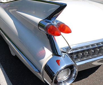 classic cadillac, tail light, rear, old, antique, auto, automobile