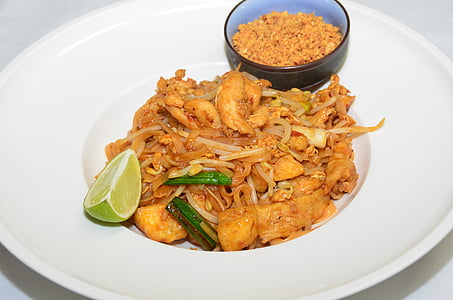 alimentaire, cuisine thaïlandaise, nouilles