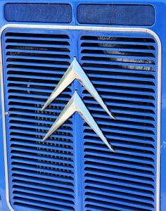 Citroën, camió, blau, marca, van