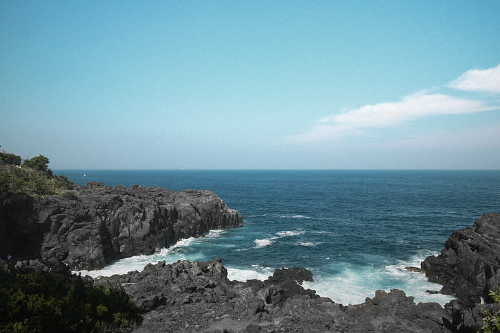 stranden, Cliff, kysten, Donald Tong, øya, Japan, jogasaki kaigan