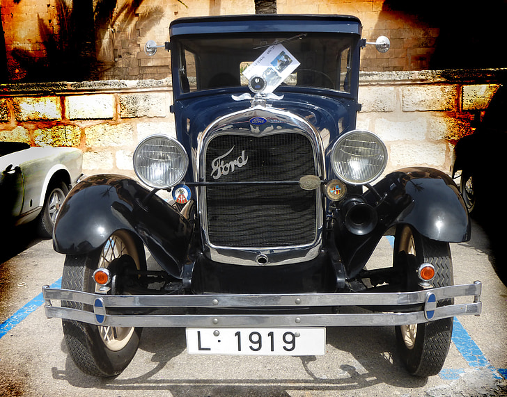 oldtimer, avto, nostalgično, avtomobilski