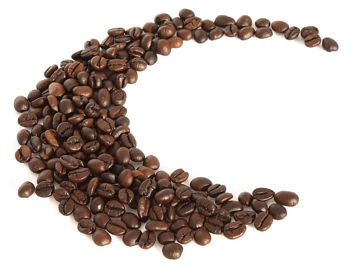 Kofeín, káva, kávové zrná, fazuľa, hnedá, espresso, kaviareň