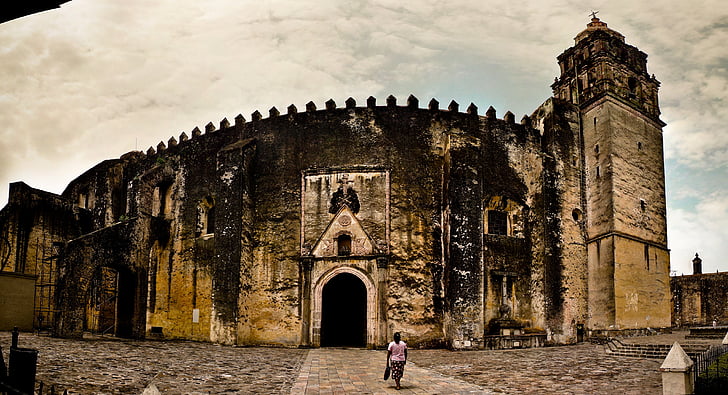 katedralen, Cuernavaca, Morelos, Mexico, kirke, arkitektur, koloni