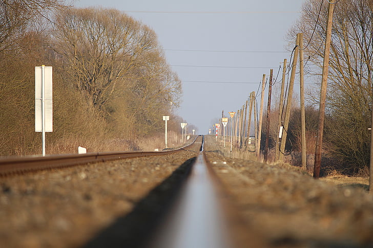 track, railway, railroad tracks