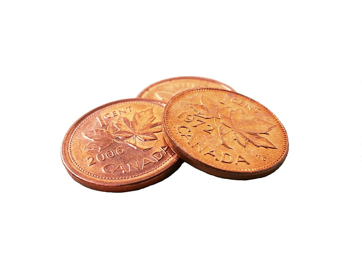 Penny, quelques centimes, pièces de monnaie, pièce de monnaie, argent, devise, trésorerie