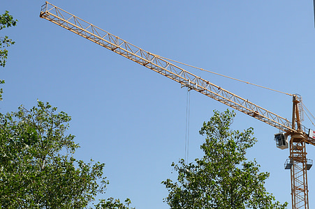 Crane, site, projet, technologie, industrie de la construction, grue - BTP d’occasion, chantier de construction