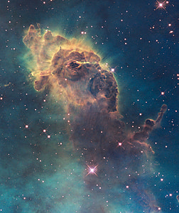 Nebulosa Carina, espacio, Cosmos, gas, polvo, Pilar, estrella
