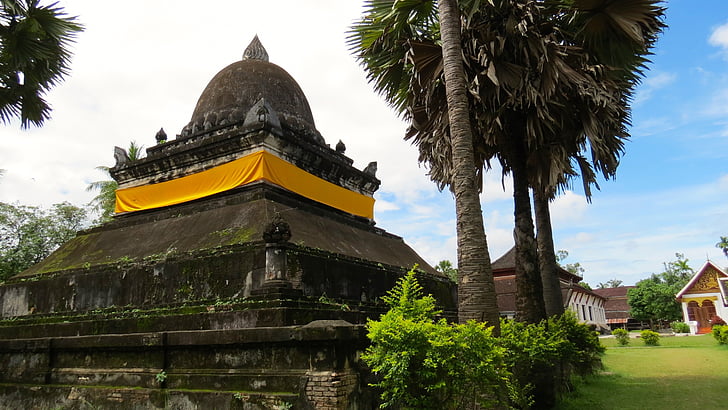 Laos, Luangprabang, Ázia, chrám, budhizmus