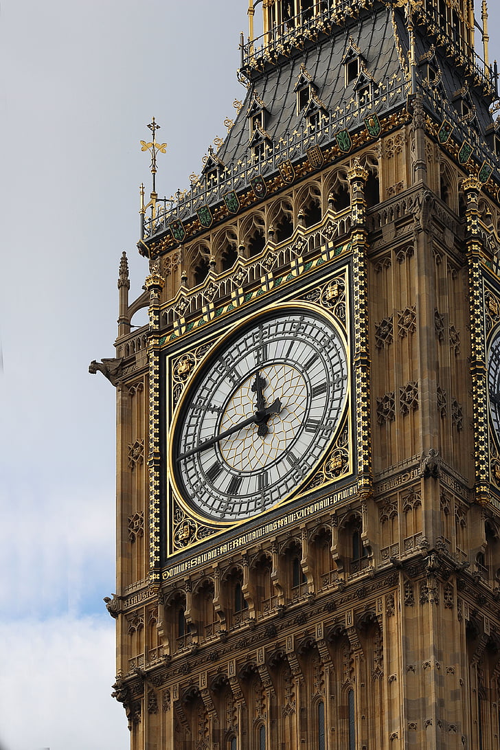 tornet, klocka, arkitektur, kyrka klockan, Steeple, England, London
