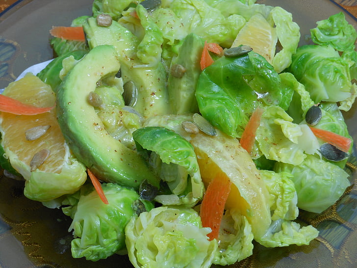 salata, zdrav, hrana, svježe, povrća, zelena, vegetarijanska