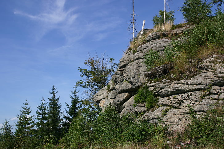 Les, Rock, pěší turistika, krajina
