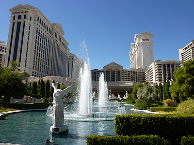 Лас-Вегас, Caesars palace, фонтан, Фонтани, Визначні пам'ятки, місто, США