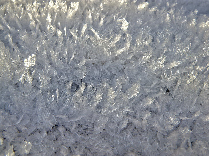 ijs-crystal, winter, ijs, gerforen, kristal