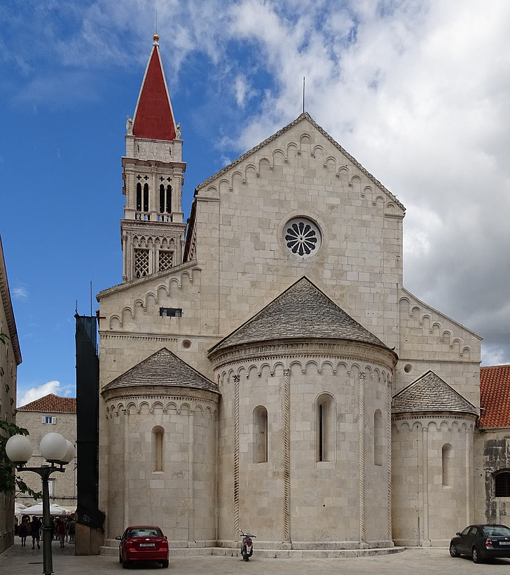 church, trogir, croatia, steeple, unesco, europe, building