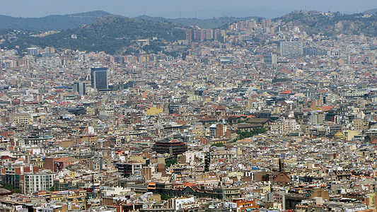 Βαρκελώνη, πόλη, κέντρο, θέα, αρχιτεκτονική, πόλεις, Καταλονία