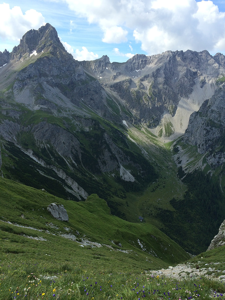 gore, pohodništvo, ostalo, gorskih, narave, poletje, evropskih Alp