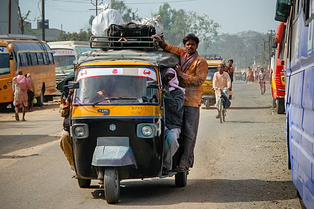 rickshaw, reise, taxi, transport, transport, asiatiske, turisme