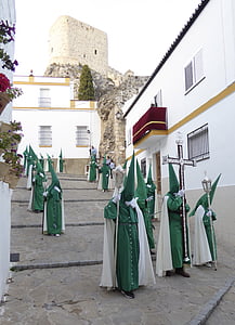 Pasen, Parade, Spanje, religie, viering, processie, Santa