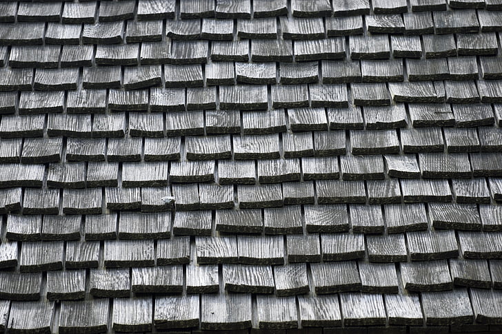 wood, shingles, roof, background, backdrop, house, construction