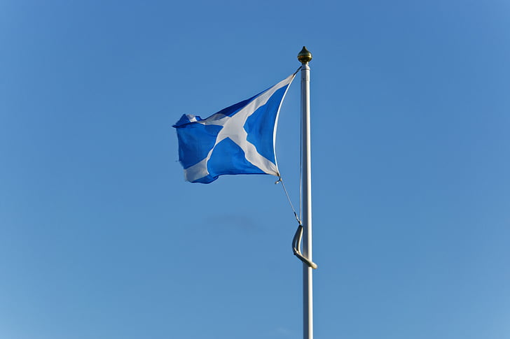 Saltire, vlajka Škótska, Škótsko, Škótsky, vlajka, kríž, krajiny
