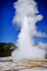 old faithful, geyser, famous, landmark, destinations, yellowstone national park, wyoming