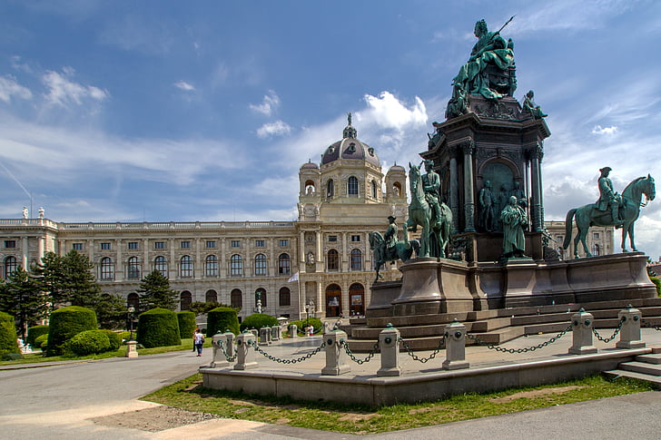 Viena, cartierul muzeelor, Monumentul, clădire, sculptura, puncte de interes, oraşul vechi