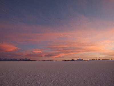 Salar, Uyuni, Sonnenuntergang, Bolivien, Ruhe, Landschaften, Ruhige Szene