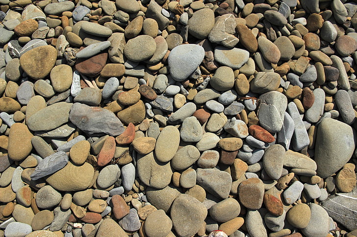 štrkovitá, kamienky, Rock, kamene, pozadie, o, bacuľaté