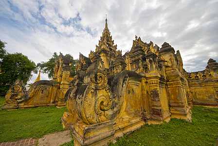 ceļojumi, Mjanma, Birma, Āzija, templis