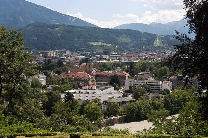 Innsbruck, Áustria, cidade, cidade, Europa, Alpes