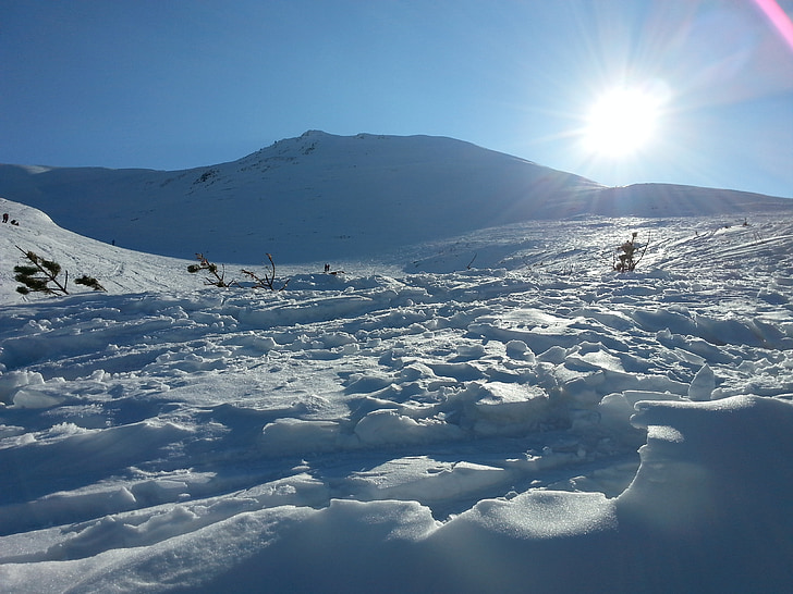 vuoret, Tatry, Tatra-vuoriston talvella, lumi, Mountain, talvi, Luonto