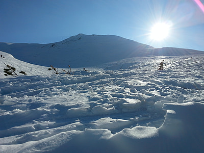 kalni, Tatry, Tatru kalniem ziemā, sniega, kalns, ziemas, daba