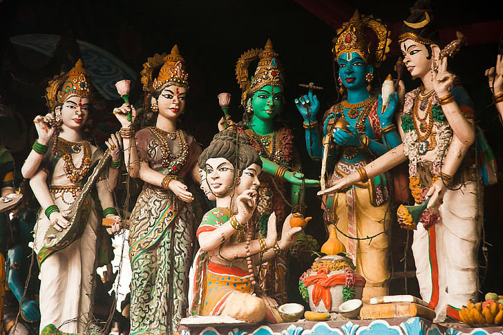 patung, hindu, szobor, ősi, szellem, Indonézia