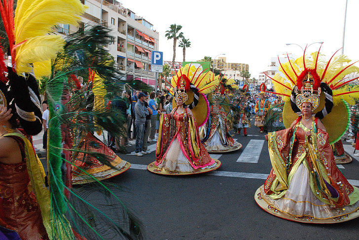 Karneval, Fiesta, Oslava, strana, svátek, barevné, Festival