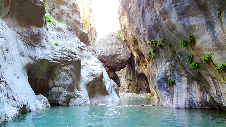 Canyon, Törökország, Goynuk, Kemer, nyári, Göynük kanyon, természet