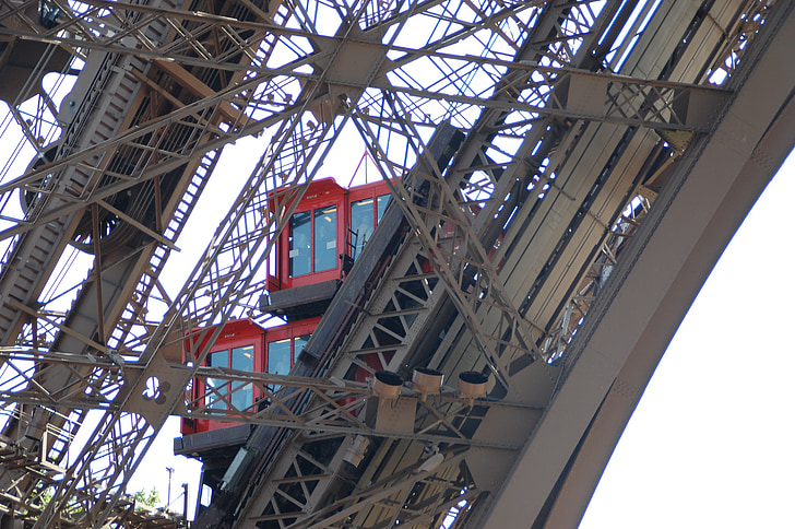 eiffel tower, paris, heritage, architecture, elevator