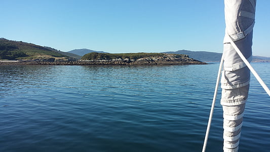 segling, Galicien, havet