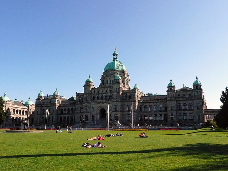 парламент, сграда, Виктория, град, столица на ПР.н.е., Британска Колумбия, Канада