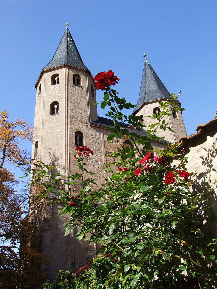 Michael stone, klášter, pryskyřice, budova, historicky, kostel