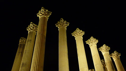 rzymskiej świątyni, Kordoba, Hiszpania