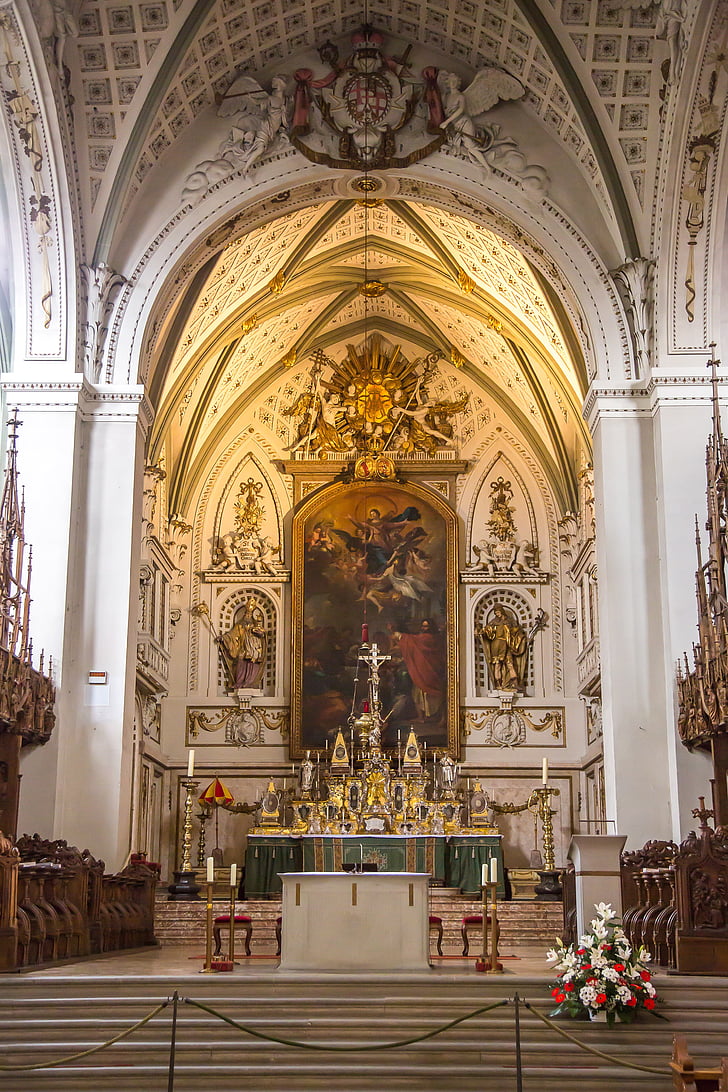 Constance, Münster, Konstanz domkyrka, Sanctuary, kyrkan, altaret, Basilica