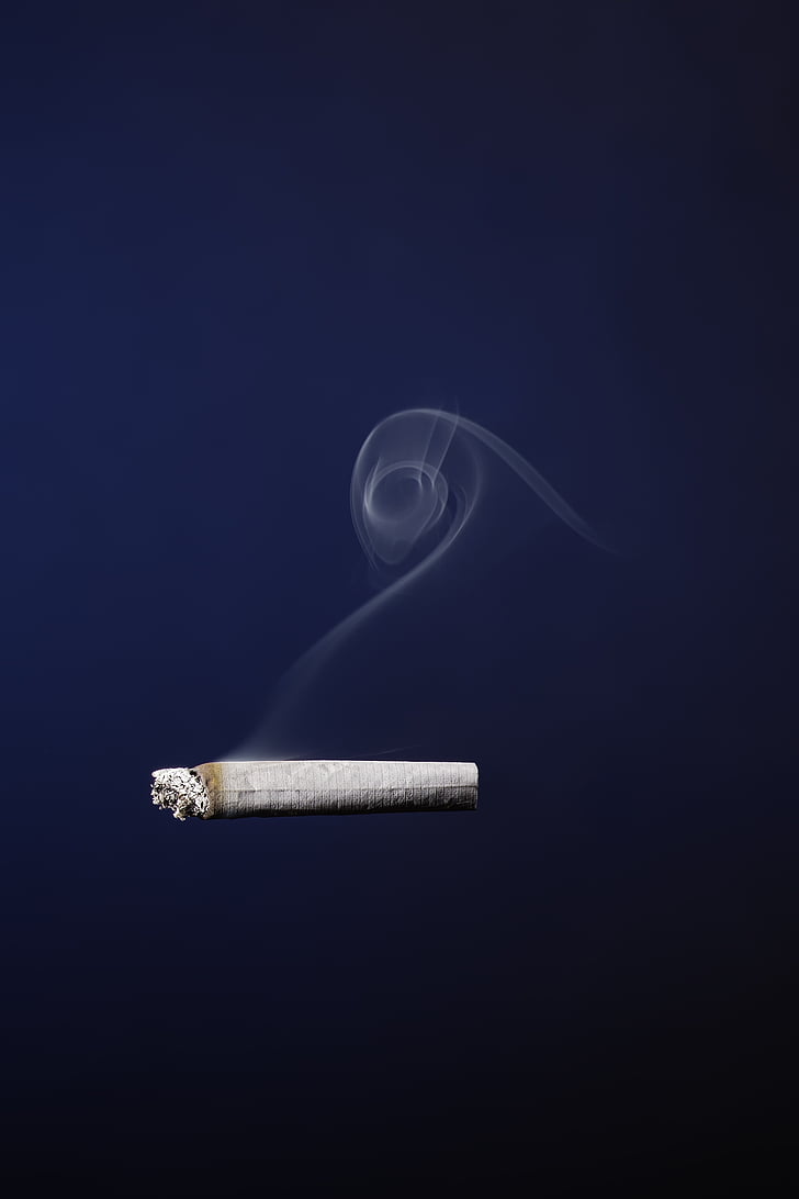 cigarett, Röker, rökning, Aska, glöden, tobak, cigarett slutet