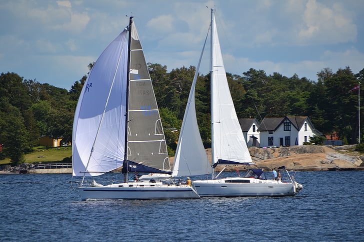 sail boat, sea, norway, nautical Vessel, sailboat, sailing, yacht